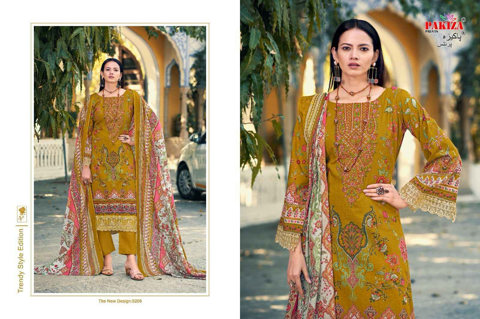 Pakiza Prints Taiyyeba Vol 52 Kashmiri Lawn Salwar Kameez Wholesale Price ( 10 Pcs Catalog )