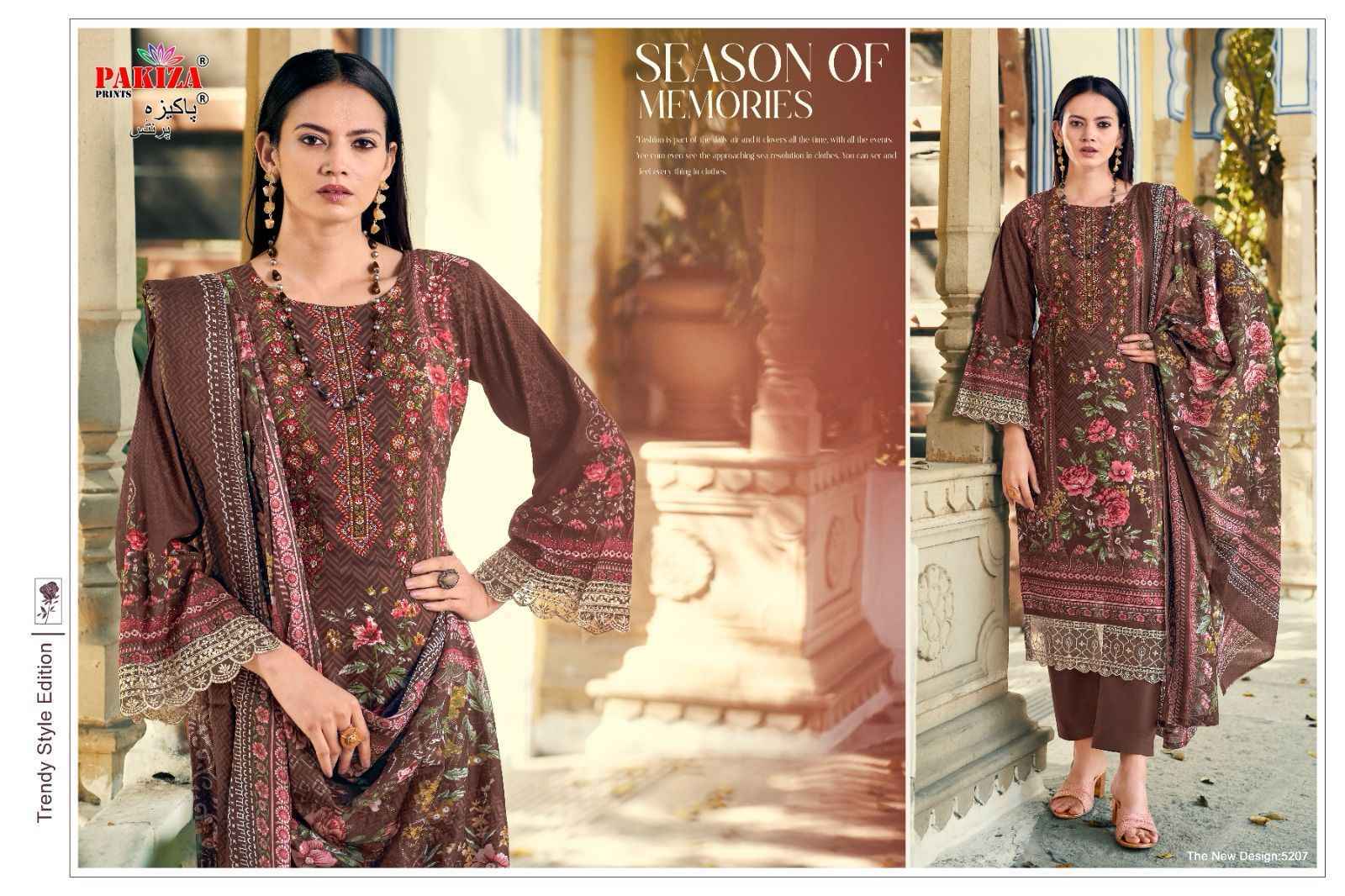 Pakiza Prints Taiyyeba Vol 52 Kashmiri Lawn Salwar Kameez Wholesale Price ( 10 Pcs Catalog )