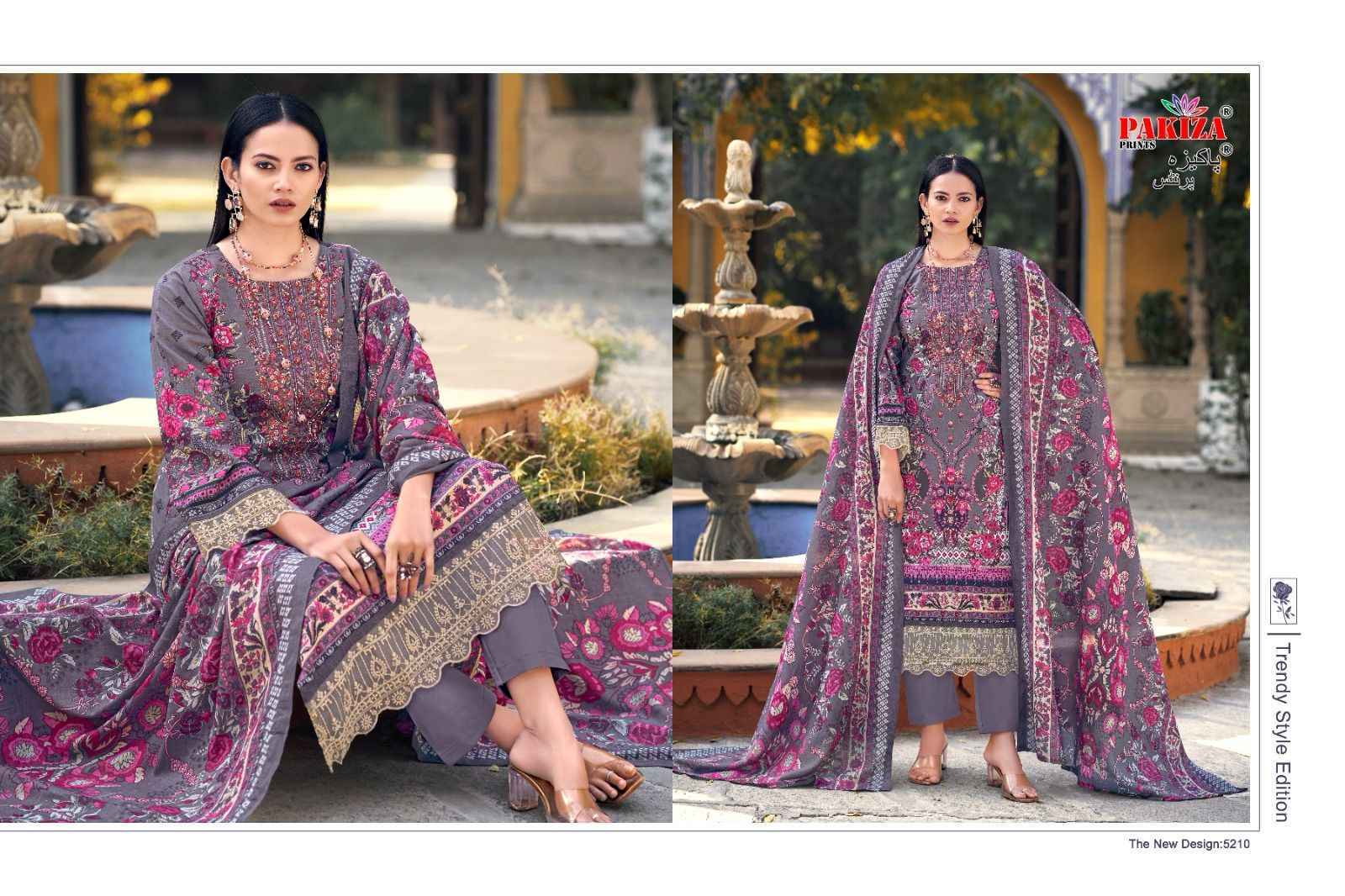 Pakiza Prints Taiyyeba Vol 52 Kashmiri Lawn Salwar Kameez Wholesale Price ( 10 Pcs Catalog )