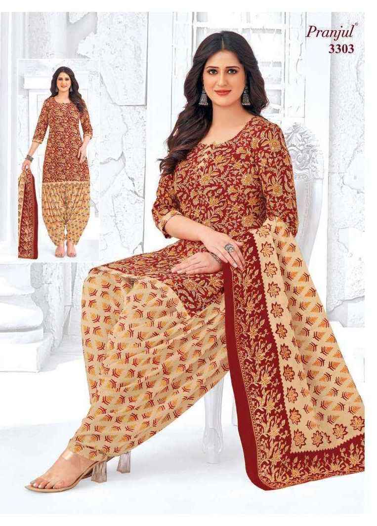 Pranjul Priyanshi Vol 33 Cotton Dress Material ( 6 pcs Catalogue )