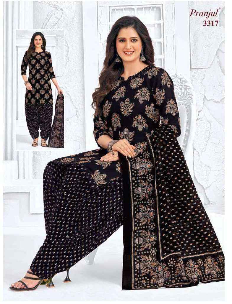 Pranjul Priyanshi Vol 33 Cotton Unstitched Churidar Material ( 6 pcs Catalogue )