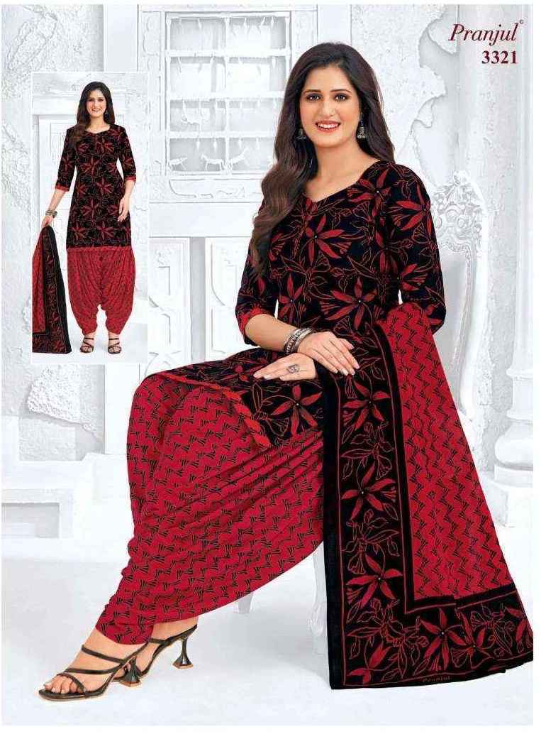 Pranjul Priyanshi Vol 33 Cotton Unstitched Churidar Material ( 6 pcs Catalogue )