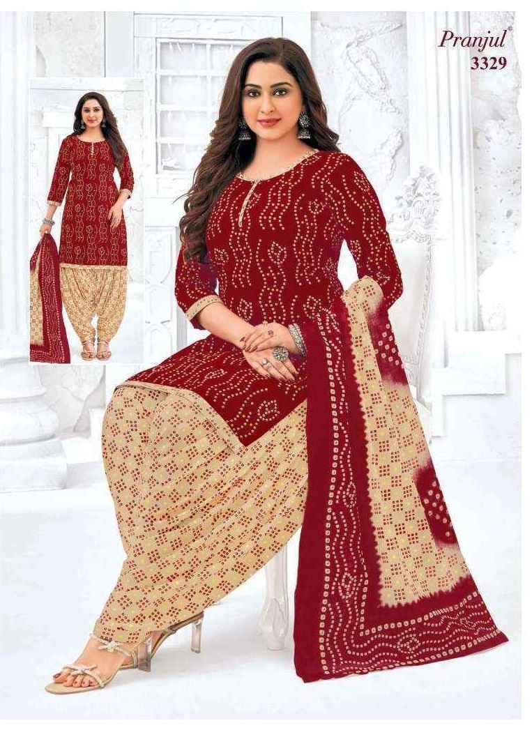 Pranjul Priyanshi Vol 33 Wholesale Cotton Readymade Suits ( 6 pcs Catalogue )