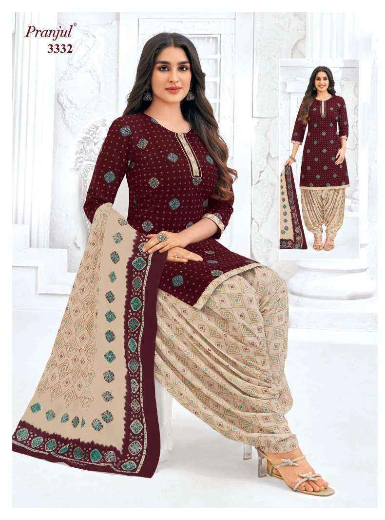 Pranjul Priyanshi Vol 33 Wholesale Cotton Salwar Kameez ( 6 pcs Catalogue )