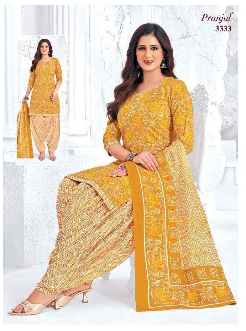 Pranjul Priyanshi Vol 33 Wholesale Cotton Salwar Kameez ( 6 pcs Catalogue )