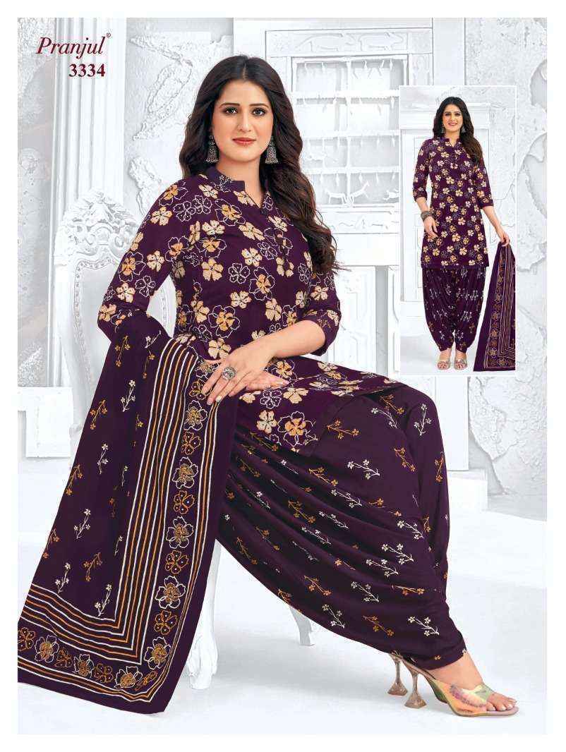 Pranjul Priyanshi Vol 33 Wholesale Cotton Salwar Kameez ( 6 pcs Catalogue )