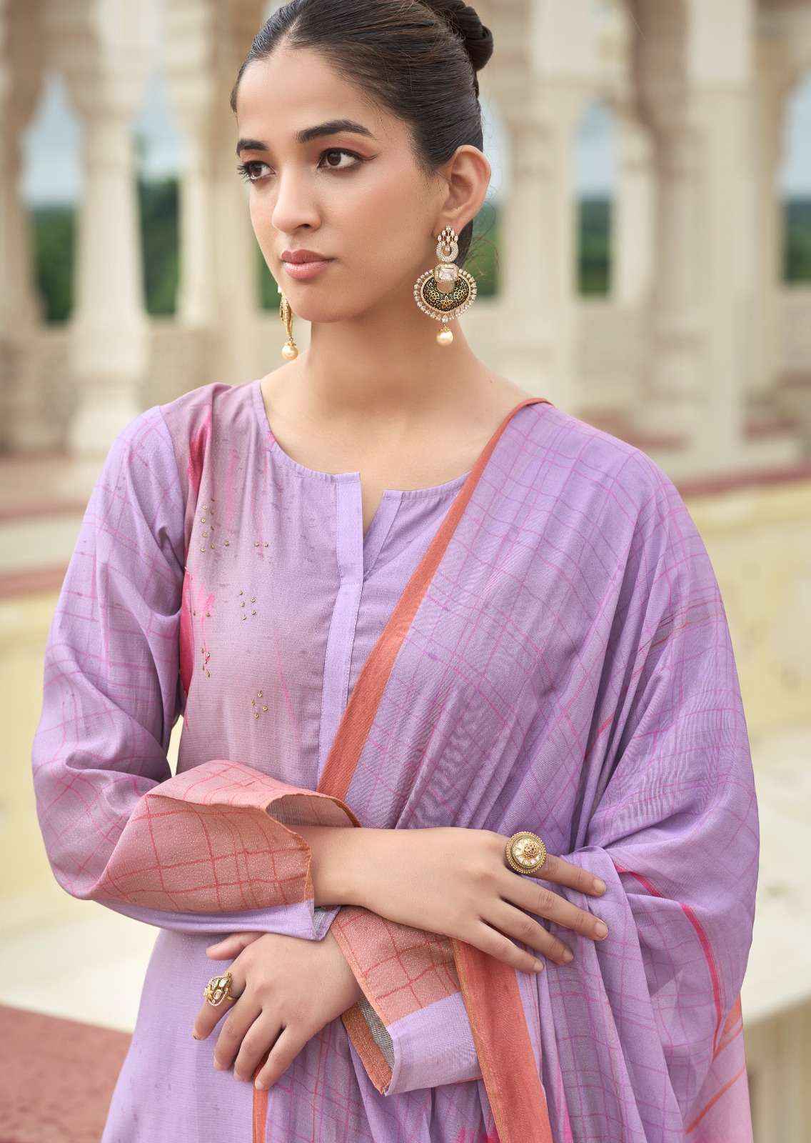 Prm Trendz Eknoor Wholesale Muslin Dress Material ( 6 Pcs Catalog )