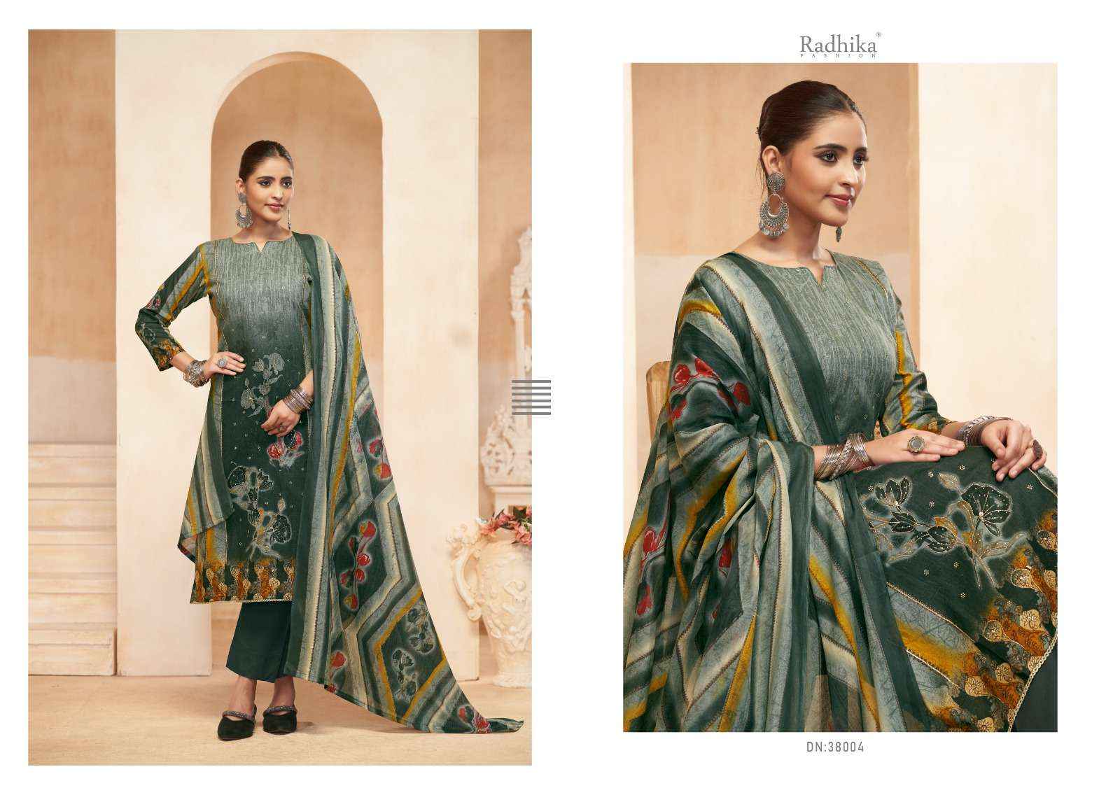 RADHIKA FASHION AZARA AVNEE LAWN COTTON SUIT ( 4 PCS CATALOG )