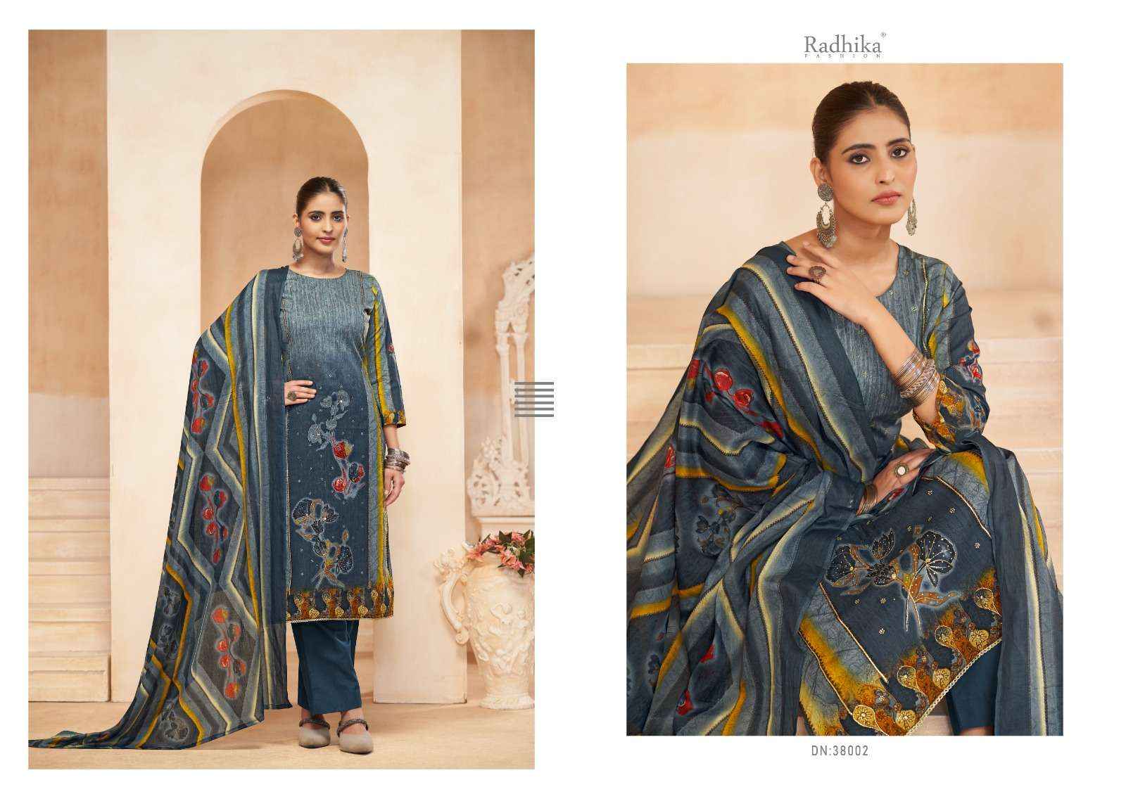 RADHIKA FASHION AZARA AVNEE LAWN COTTON SUIT ( 4 PCS CATALOG )