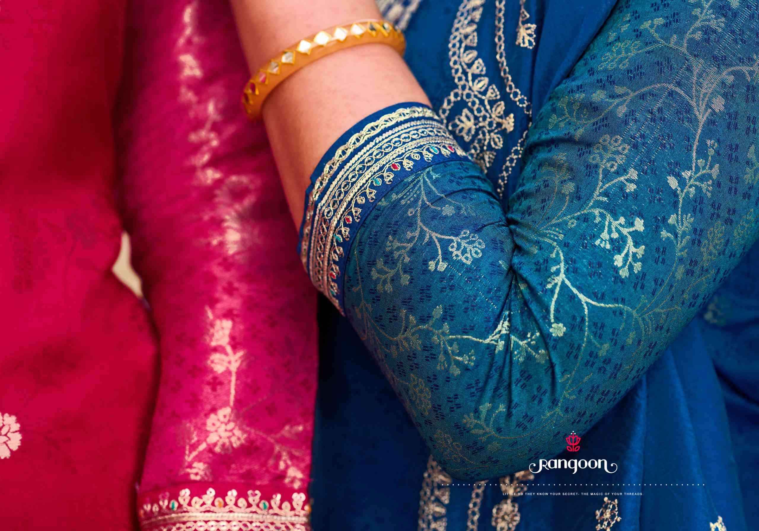Rangoon Awaari wholesale Muslin Jacquard Designer Readymade Suits ( 4 Pcs Catalogue )