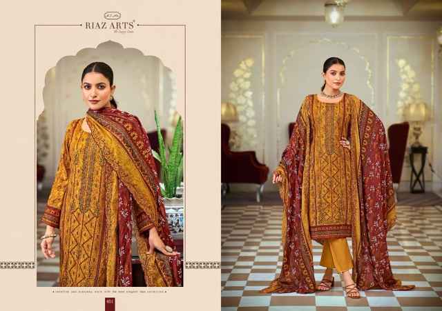 Riaz Arts Bin Saeed Vol 4 Wholesale Cotton Dress Material ( 8 pcs Catalogue )