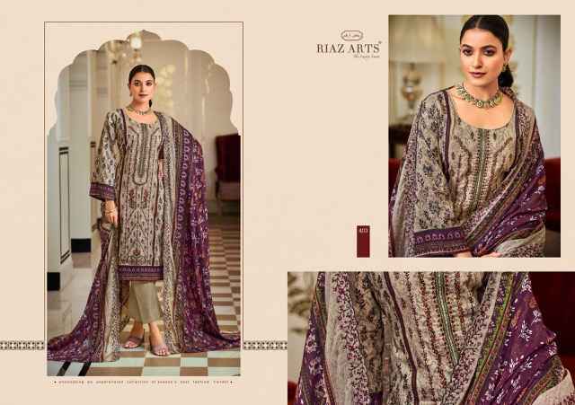 Riaz Arts Bin Saeed Vol 4 Wholesale Cotton Dress Material ( 8 pcs Catalogue )