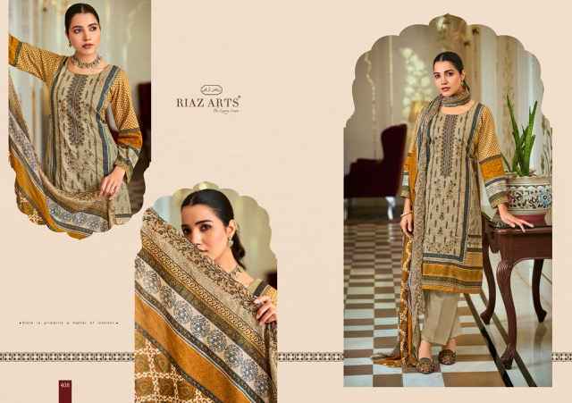 Riaz Arts Bin Saeed Vol 4 Wholesale Cotton Dress Material ( 8 pcs Catalogue )