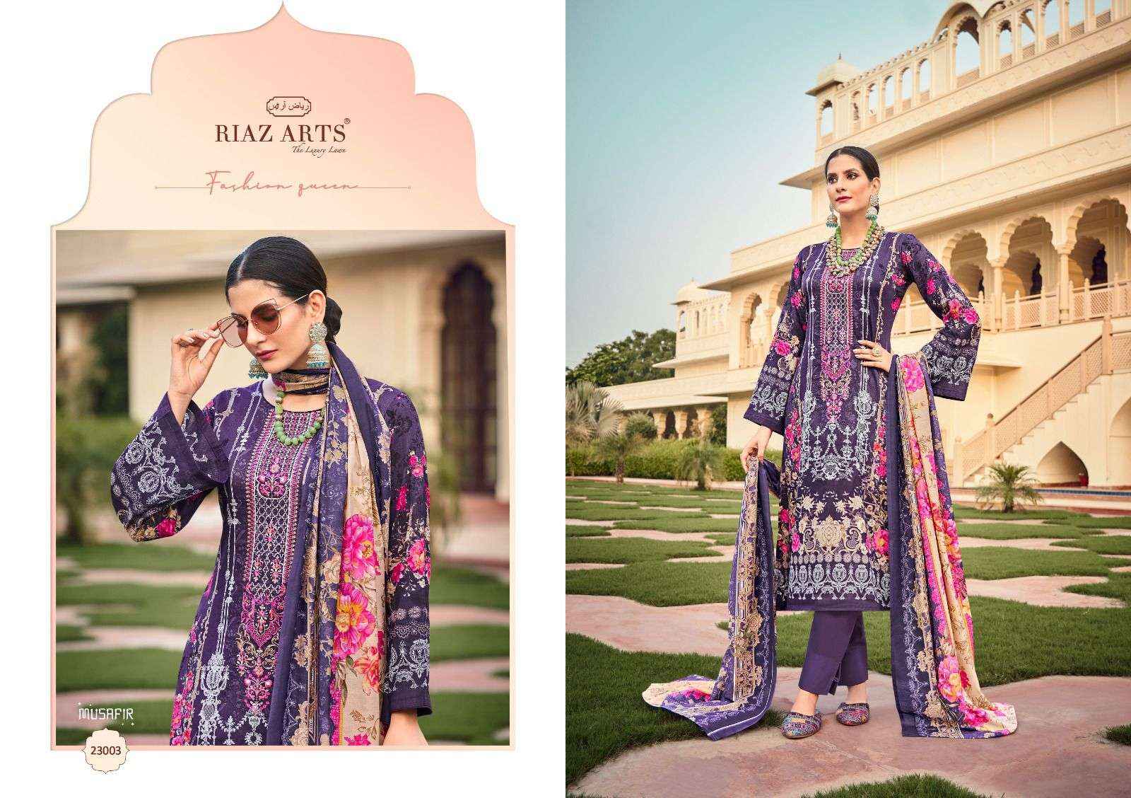 Riaz Arts Musafir Vol 15 Pakistani Suits Latest Catalog Wholesale Price ( 8 Pcs Catalogue )