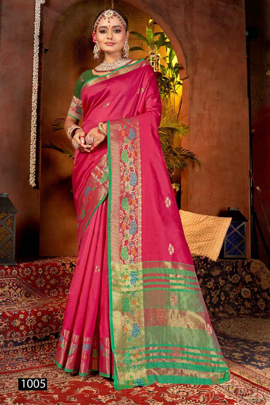 Saroj Shivaa Silk Vol 1 Festive Wear Beautiful Silk Sarees ( 6 Pcs Catalogue )