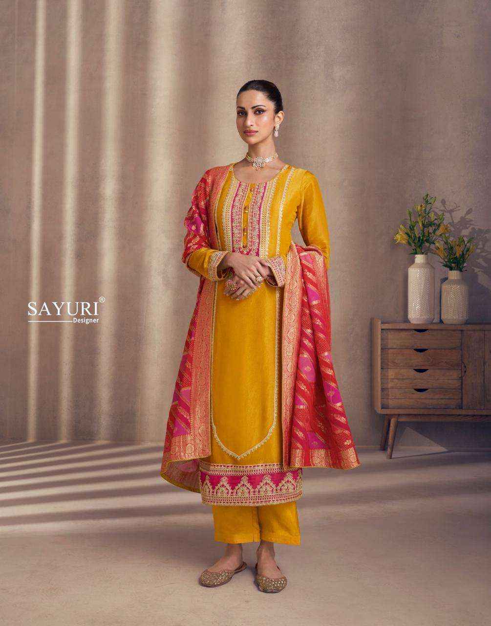 Sayuri Designer Naaz Readymade Simmer Silk Dress Wholesale Price ( 4 Pcs Catalog )