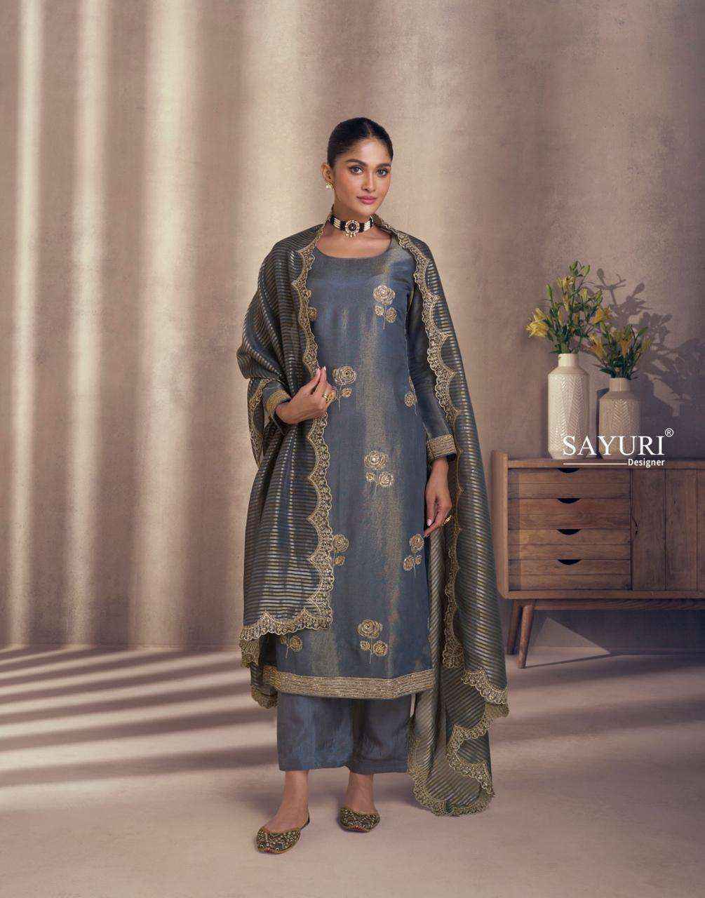 Sayuri Designer Naaz Readymade Simmer Silk Dress Wholesale Price ( 4 Pcs Catalog )