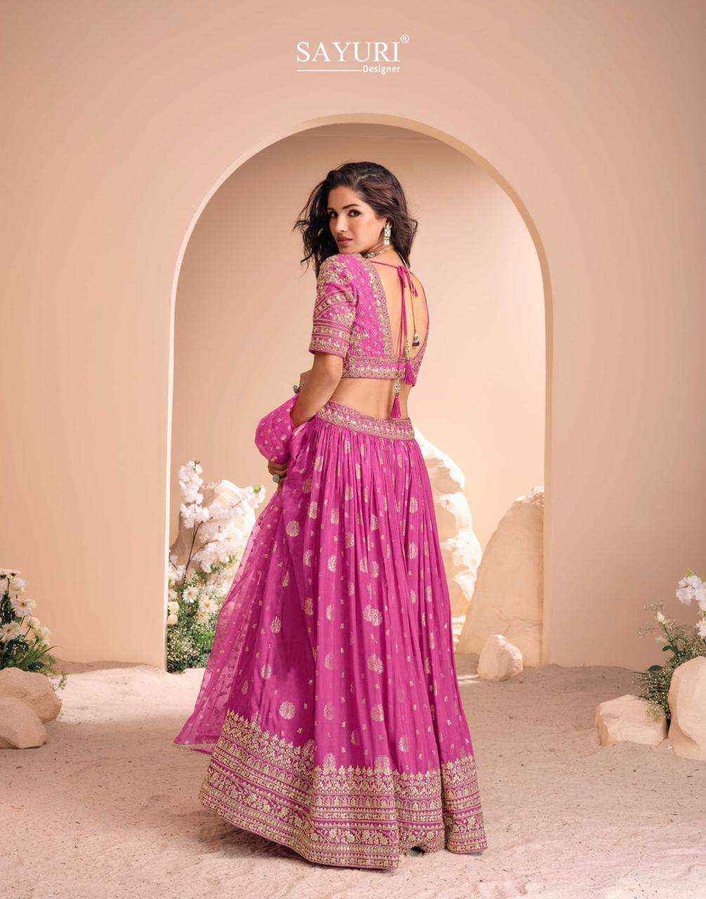 Sayuri Designer Sawaymvar Viscose Jacquard Silk Lehenga Choli ( 3 Pcs Catalogue )