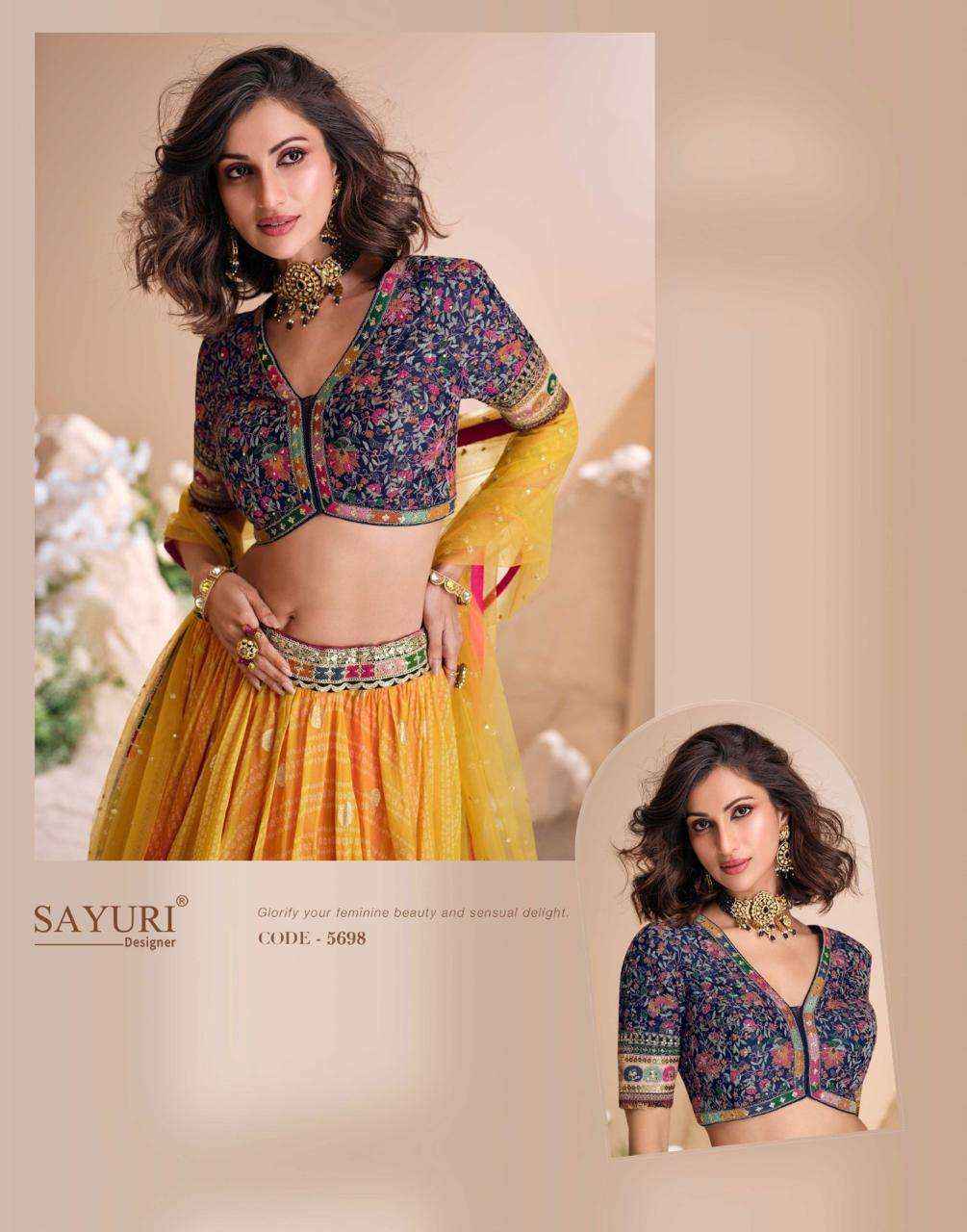 Sayuri Designer Sawaymvar Viscose Jacquard Silk Lehenga Choli ( 3 Pcs Catalogue )