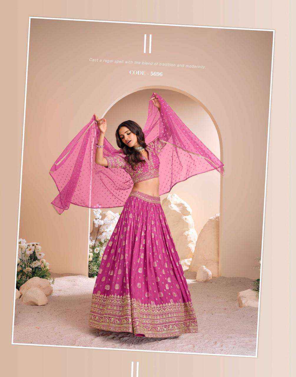 Sayuri Designer Sawaymvar Viscose Jacquard Silk Lehenga Choli ( 3 Pcs Catalogue )