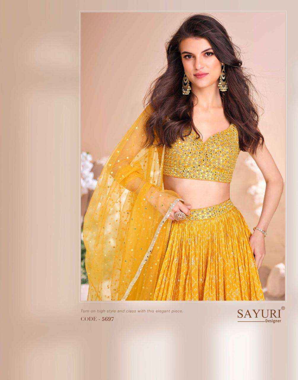 Sayuri Designer Sawaymvar Viscose Jacquard Silk Lehenga Choli ( 3 Pcs Catalogue )