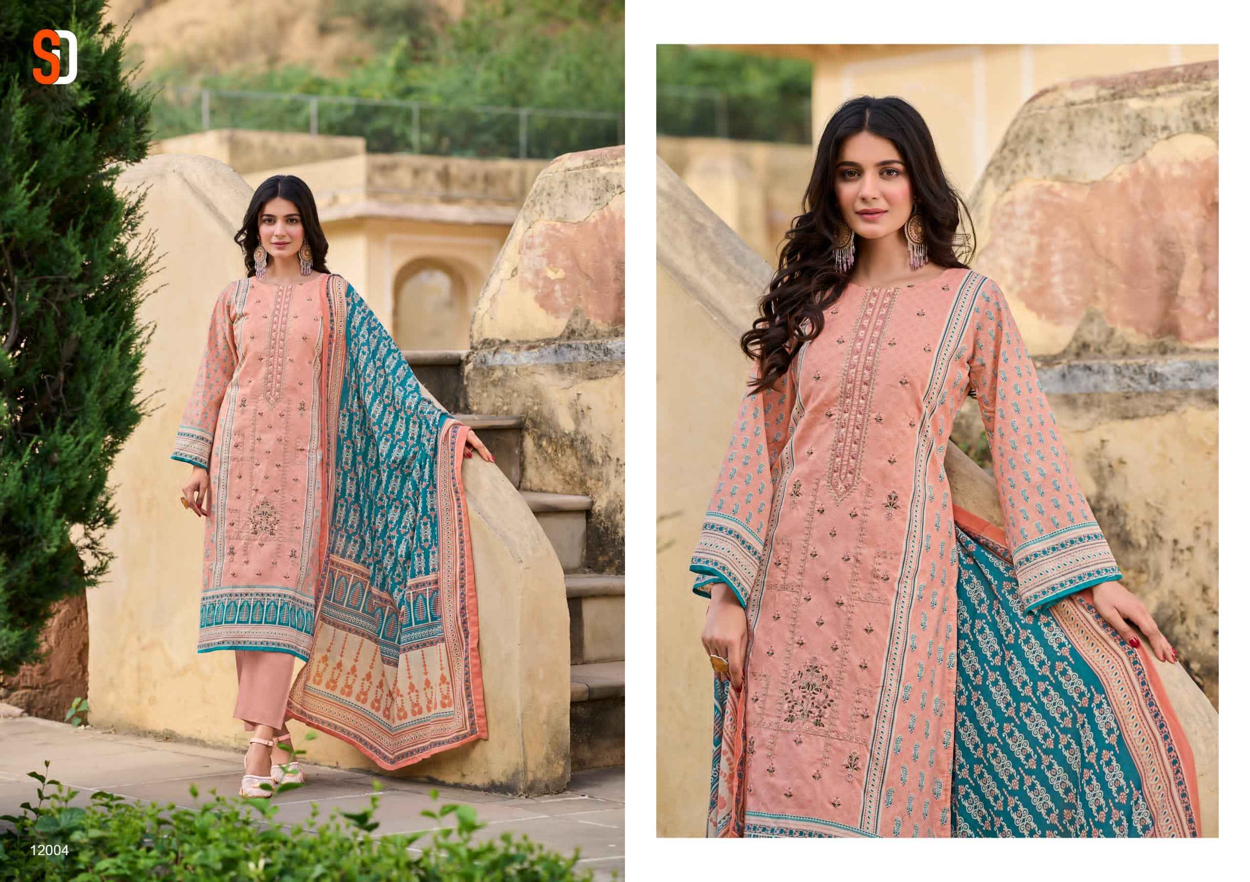 Shraddha Bin Saeed Lawn Collection Vol 12 Pakistani Salwar Suit Wholesale Price ( 4 Pcs Catalog )