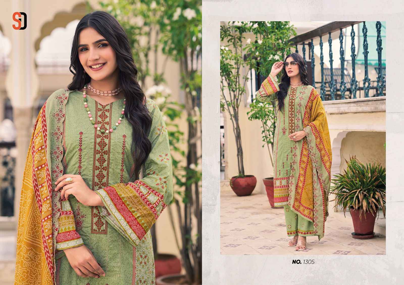 Shraddha Designer Bin Saeed Lawn Collection Vol 13 Cotton Dress Material ( 8 pcs Catalogue )