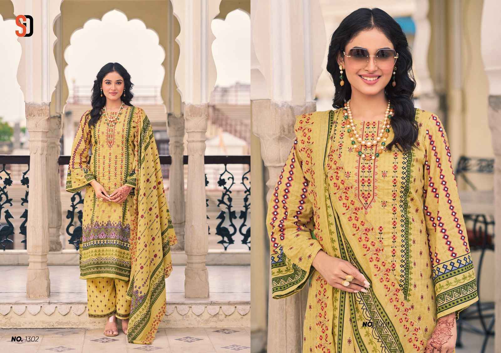 Shraddha Designer Bin Saeed Lawn Collection Vol 13 Cotton Dress Material ( 8 pcs Catalogue )