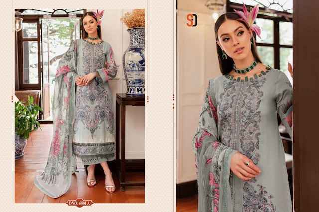 Shraddha Designer Bliss Vol 6 Lawn Cotton Salwar Kameez Wholesale Price ( 4 Pcs Catalog )