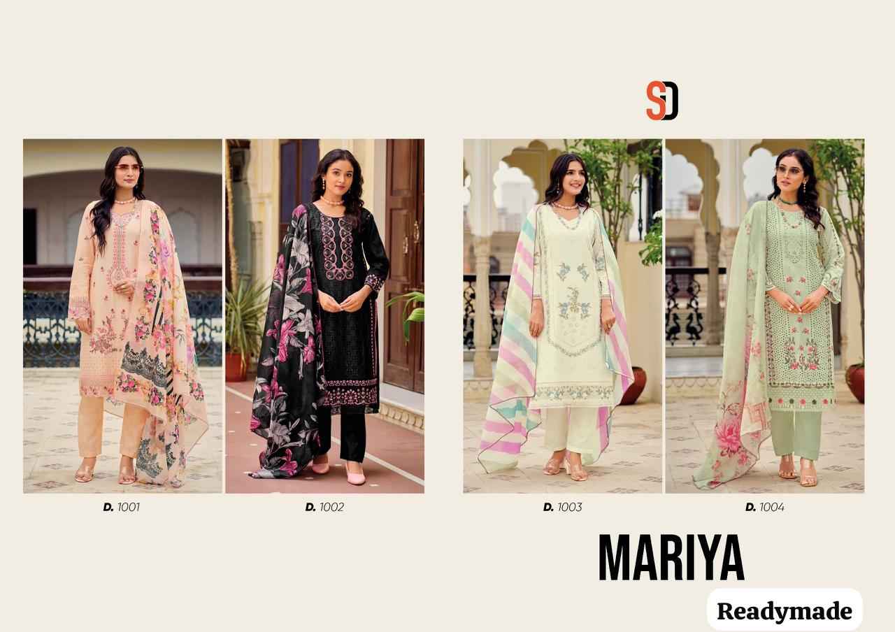 SHRADDHA DESIGNER MARIYA WHOLESALE READYMADE SUITS ( 4 PCS CATALOG )