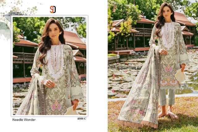 Shraddha Designer Needle Wonder Vol 4 Cotton Salwar Kameez Wholesale Price ( 6 Pcs Catalog )