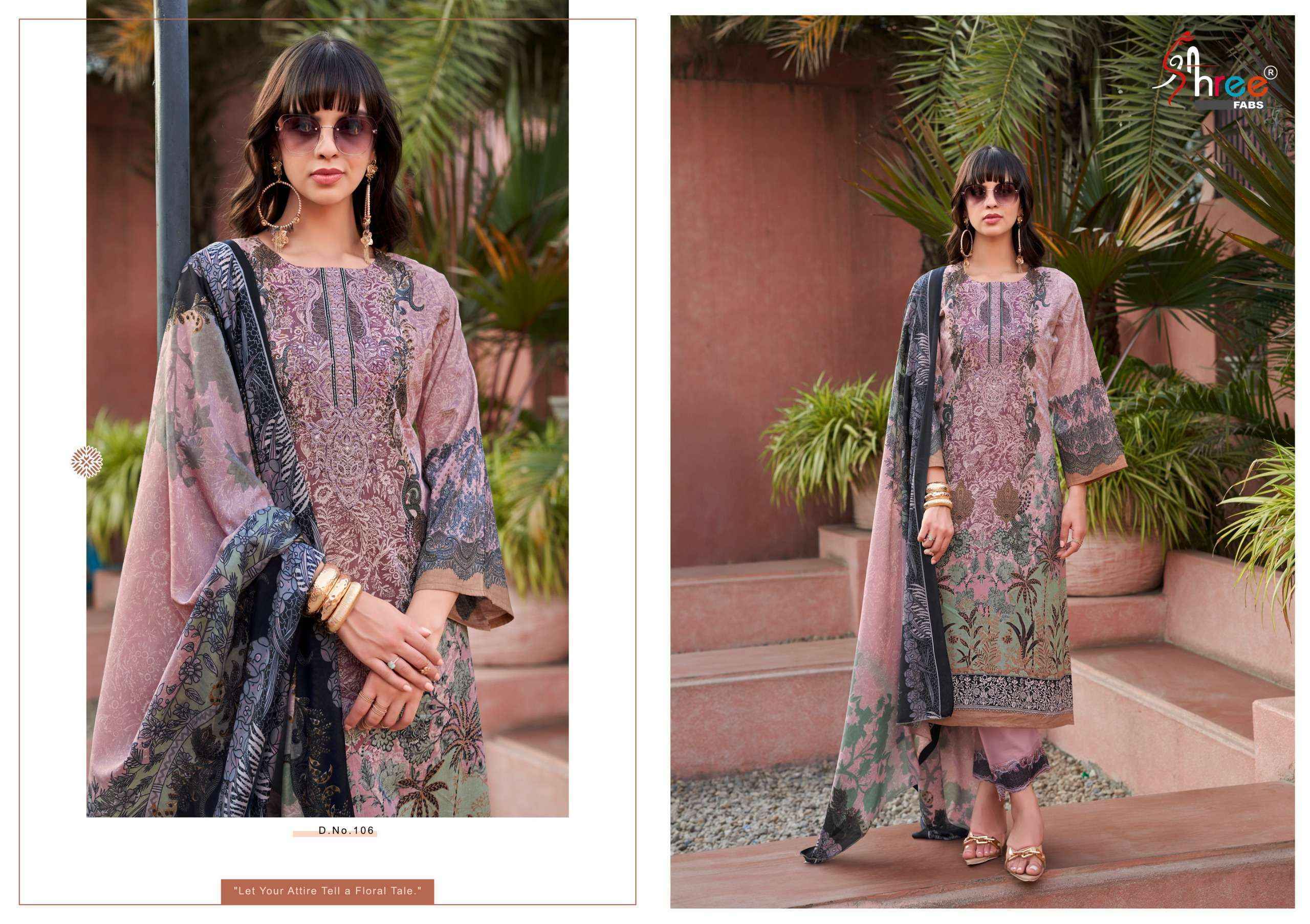 Shree Fabs Mashaal Emb Lawn Vol 1 Pakistani Suits Wholesale Price ( 8 pcs Catalogue )