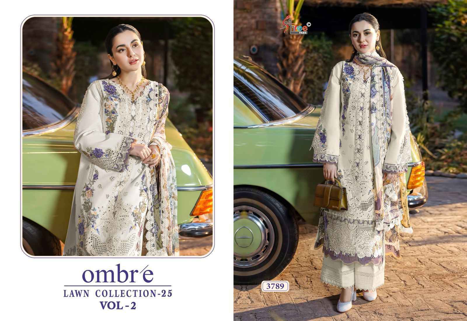 Shree Fabs Ombre 25 Vol 2 Cotton Salwar Kameez Wholesale Price ( 3 Pcs Catalog )