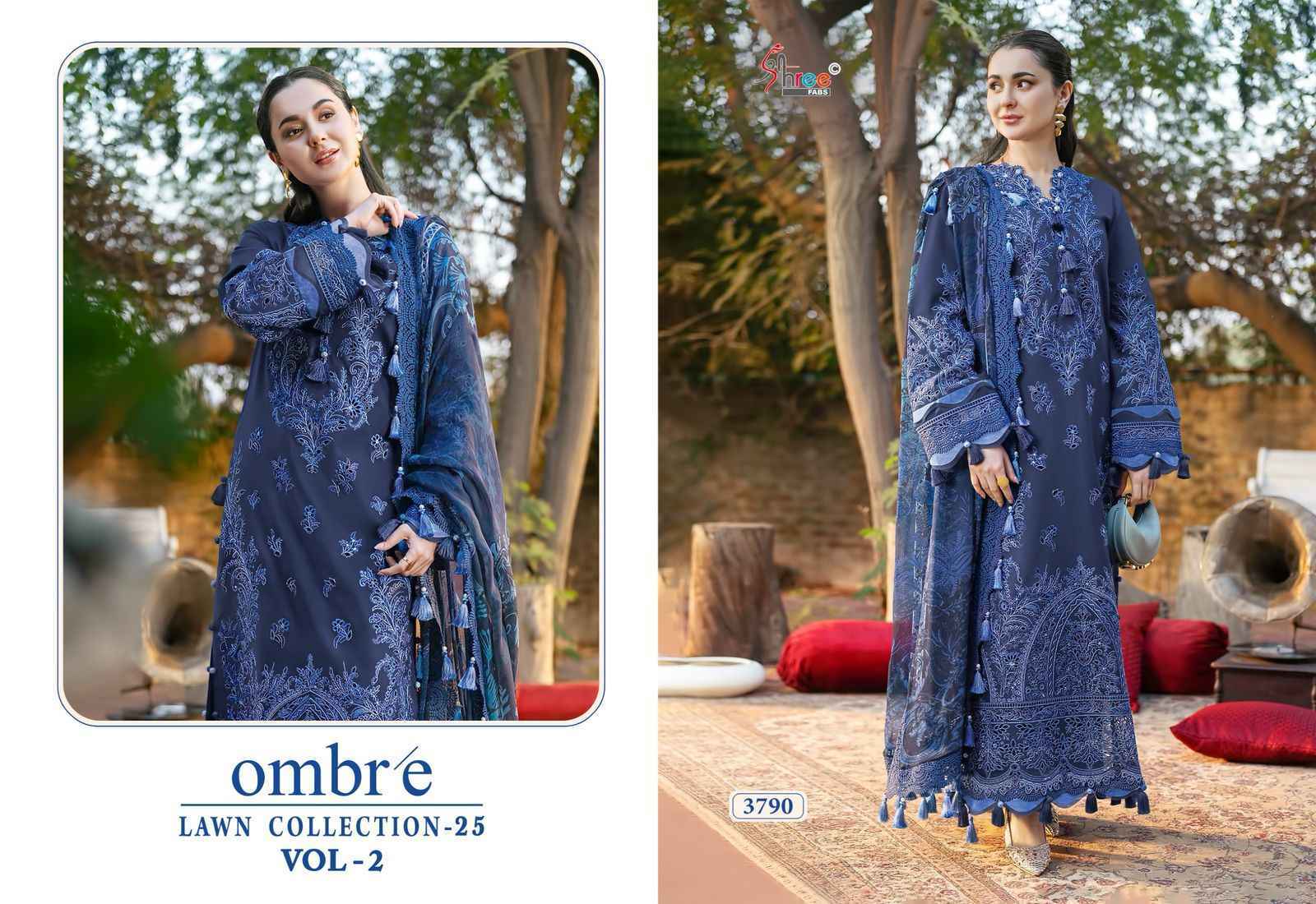 Shree Fabs Ombre 25 Vol 2 Cotton Salwar Kameez Wholesale Price ( 3 Pcs Catalog )