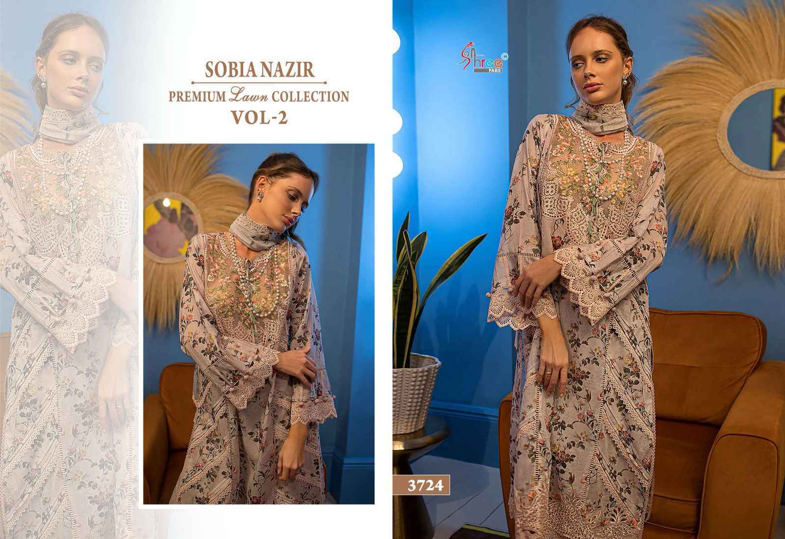 Shree Fabs Sobia Nazir Vol 2 Wholesale Cotton Dress Material ( 4 pcs Catalogue )