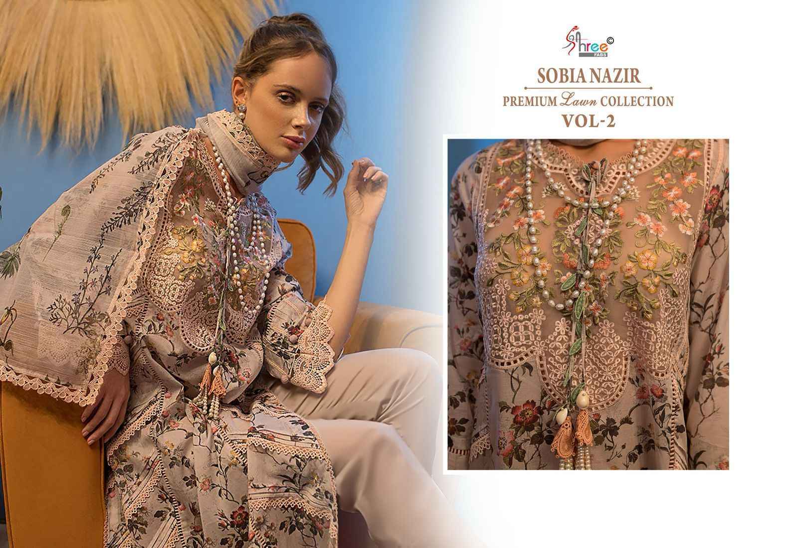 Shree Fabs Sobia Nazir Vol 2 Wholesale Cotton Dress Material ( 4 pcs Catalogue )