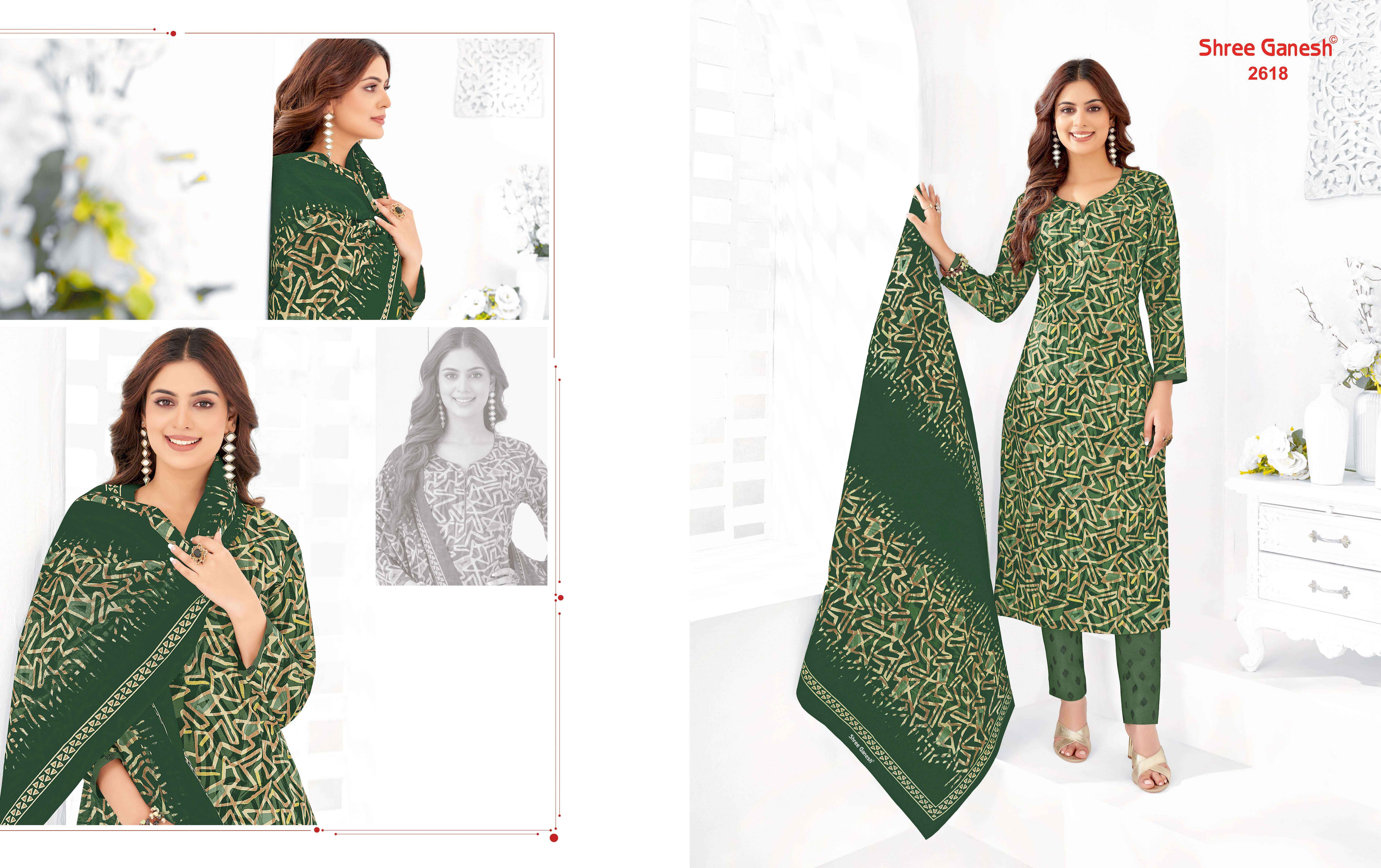 SHREE GANESH SAMAIYRA VOL 16 COTTON PRINTED DRESS MATERIAL WHOLESALE PRICE ( 20 PCS CATALOG )