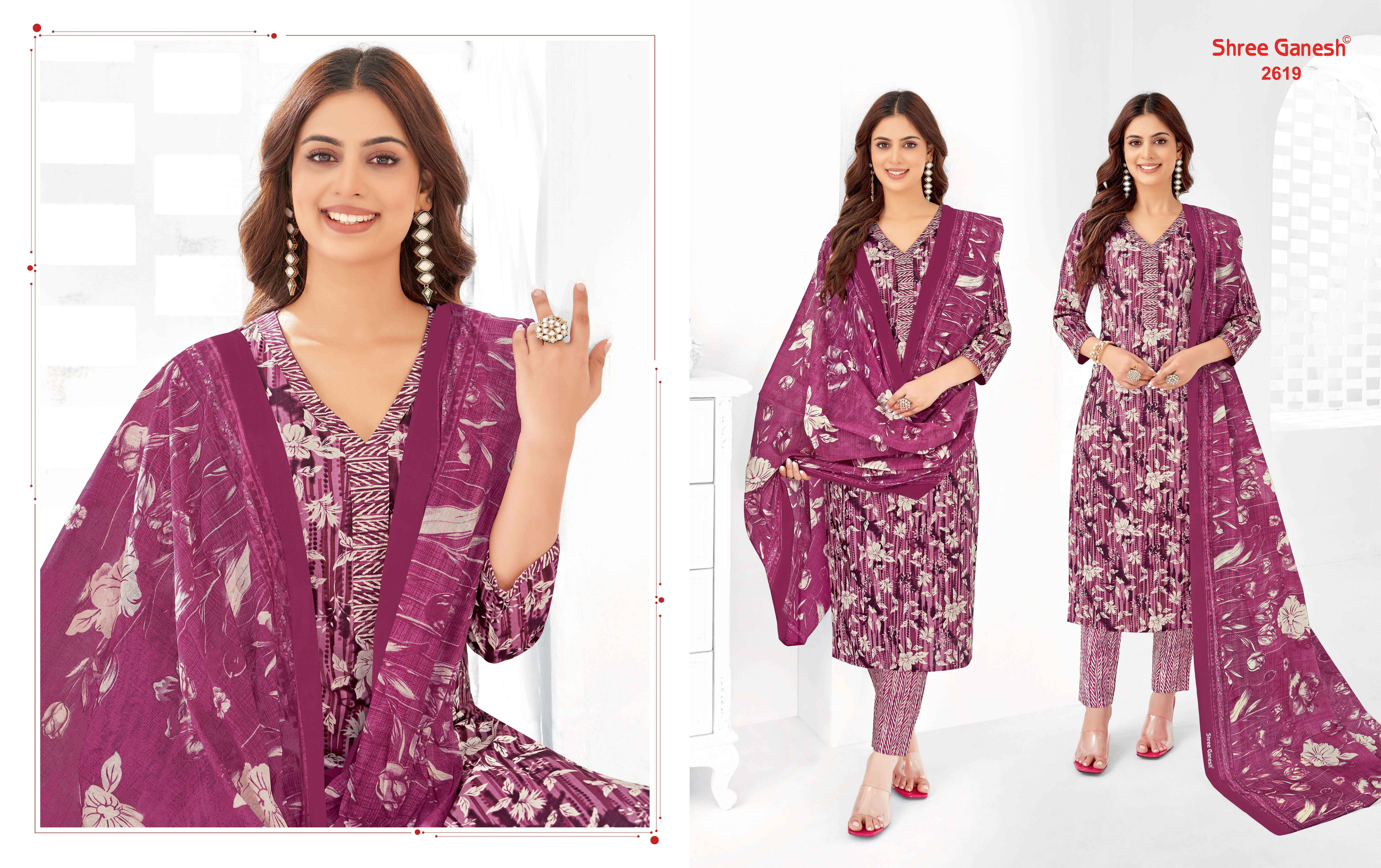 SHREE GANESH SAMAIYRA VOL 16 COTTON PRINTED DRESS MATERIAL WHOLESALE PRICE ( 20 PCS CATALOG )