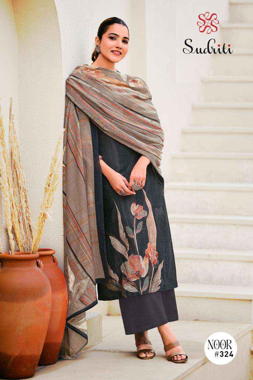 Sudriti Noor Fancy Handwork Pure Cotton Pakistani Suits ( 6 Pcs Catalogue )