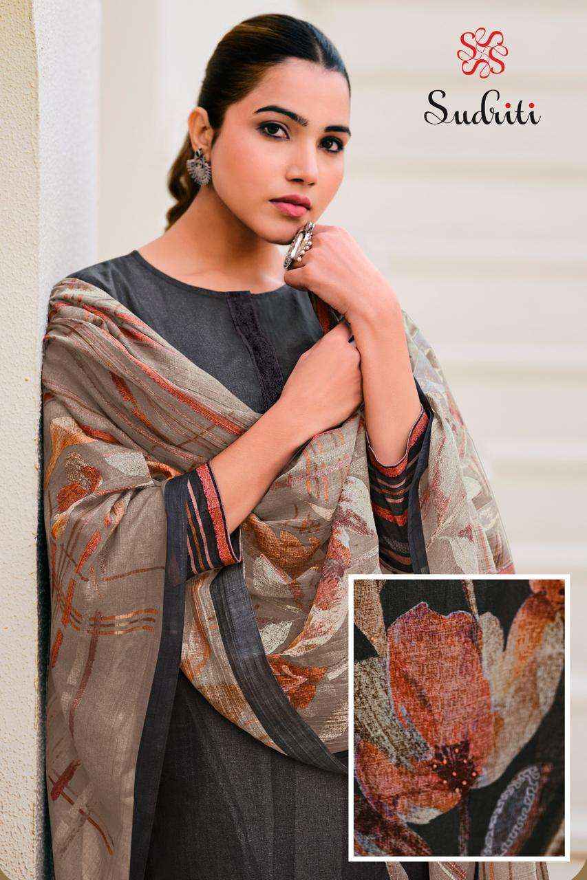 Sudriti Noor Fancy Handwork Pure Cotton Pakistani Suits ( 6 Pcs Catalogue )