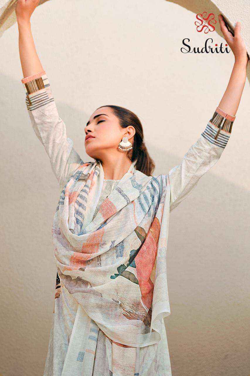 Sudriti Noor Fancy Handwork Pure Cotton Pakistani Suits ( 6 Pcs Catalogue )