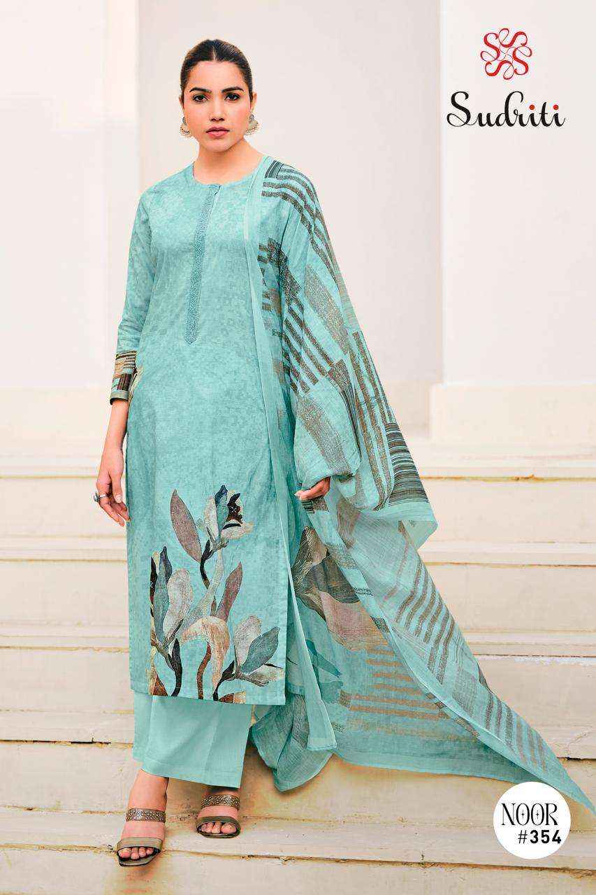 Sudriti Noor Fancy Handwork Pure Cotton Pakistani Suits ( 6 Pcs Catalogue )