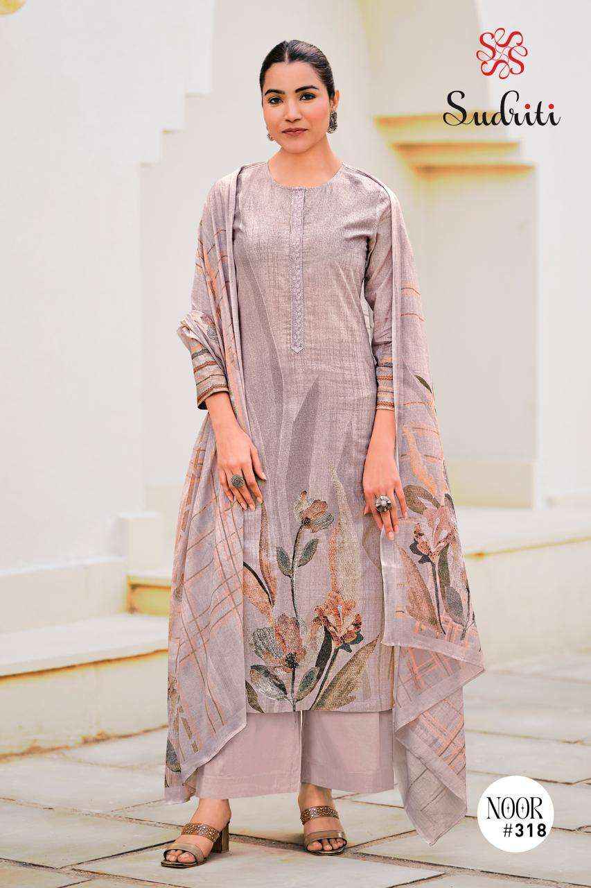 Sudriti Noor Fancy Handwork Pure Cotton Pakistani Suits ( 6 Pcs Catalogue )