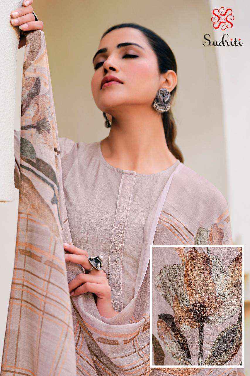 Sudriti Noor Fancy Handwork Pure Cotton Pakistani Suits ( 6 Pcs Catalogue )