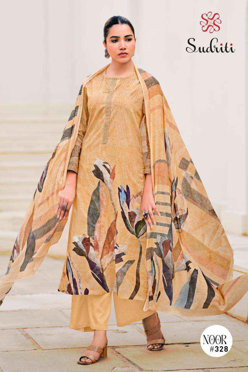 Sudriti Noor Fancy Handwork Pure Cotton Pakistani Suits ( 6 Pcs Catalogue )