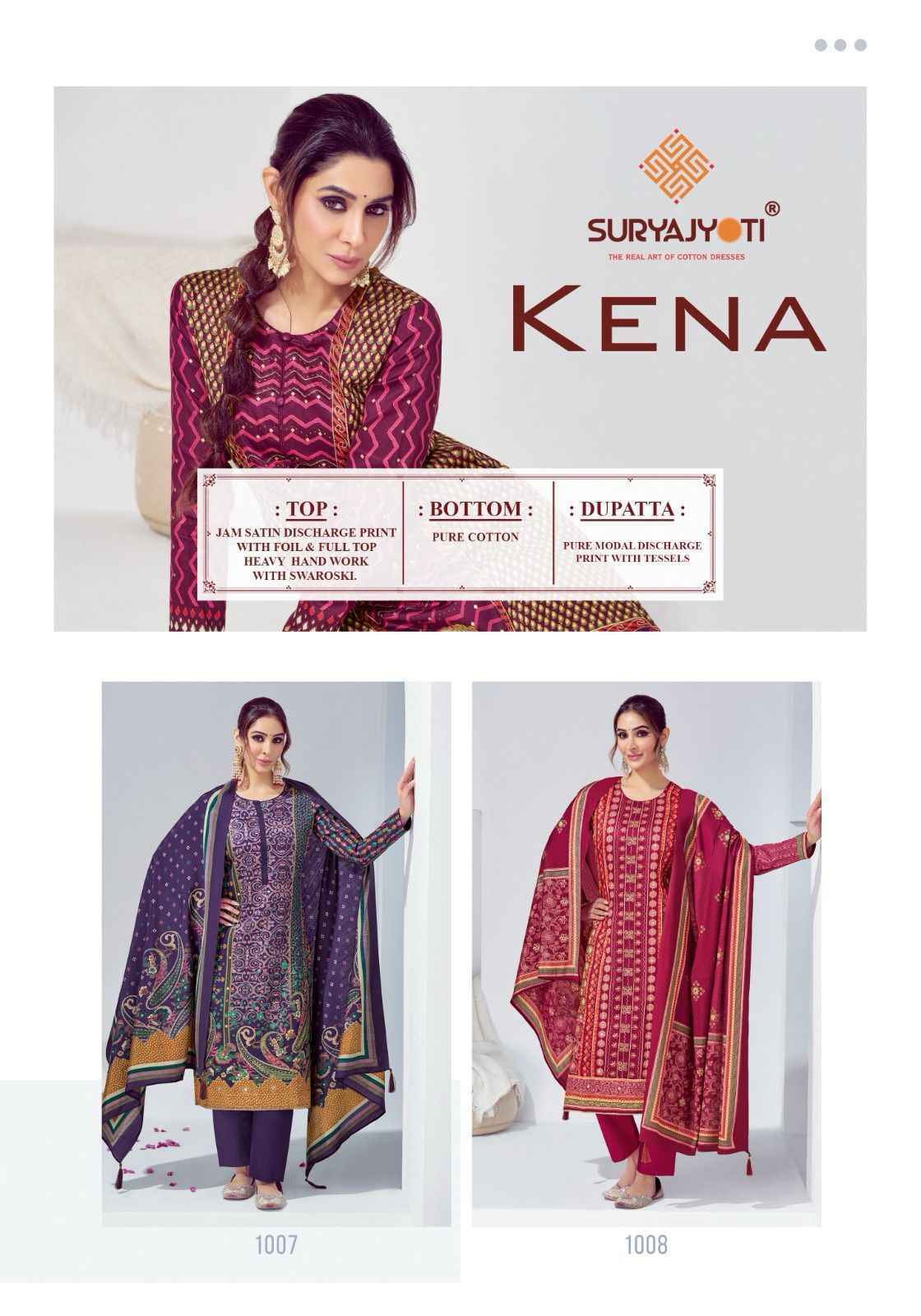 Suryajyoti Kena Vol 1 Jam Satin Salwar Kameez Wholesale Price ( 8 Pcs Catalog )