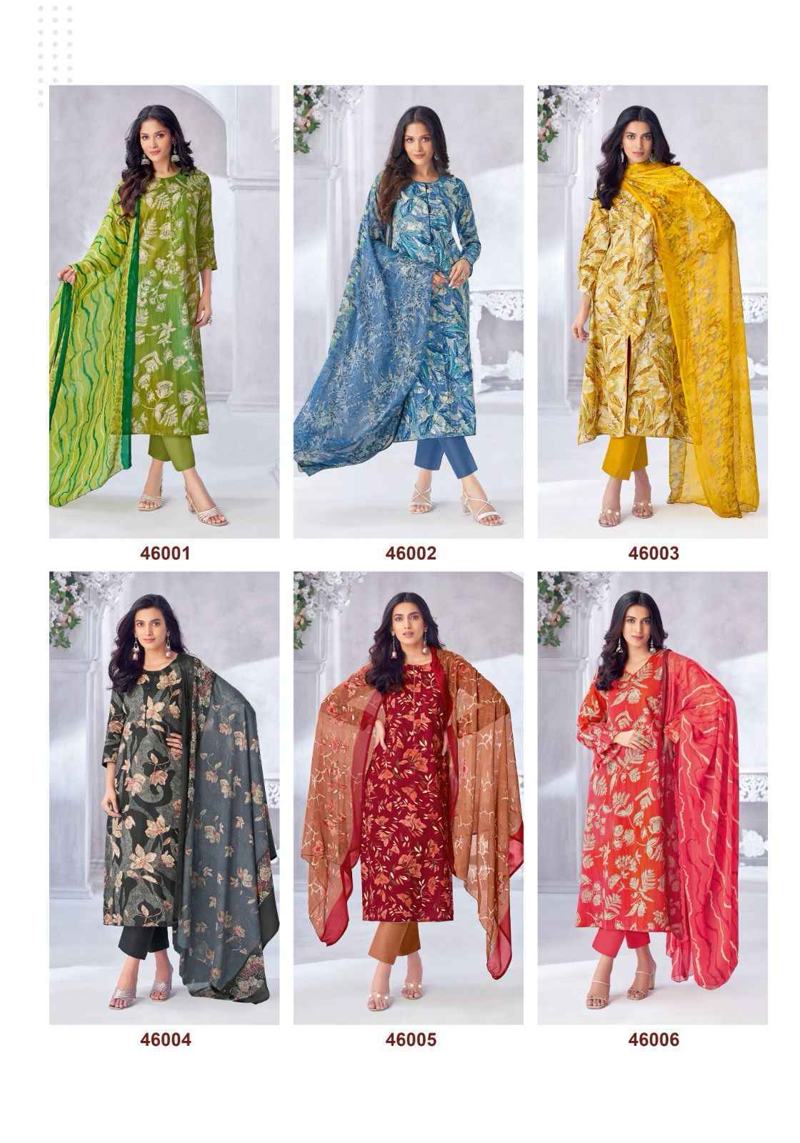 Suryajyoti Naishaa Vol 46 Jam Satin Salwar Kameez Wholesale Price ( 10 Pcs Catalog )