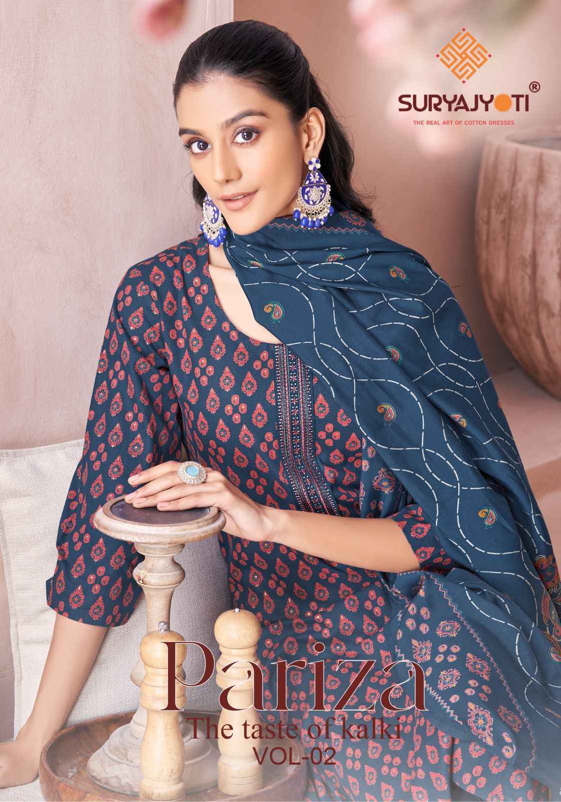 Suryajyoti Pariza Vol 2 Cotton Kurti Combo Set Wholesale Price ( 8 Pcs Catalog )