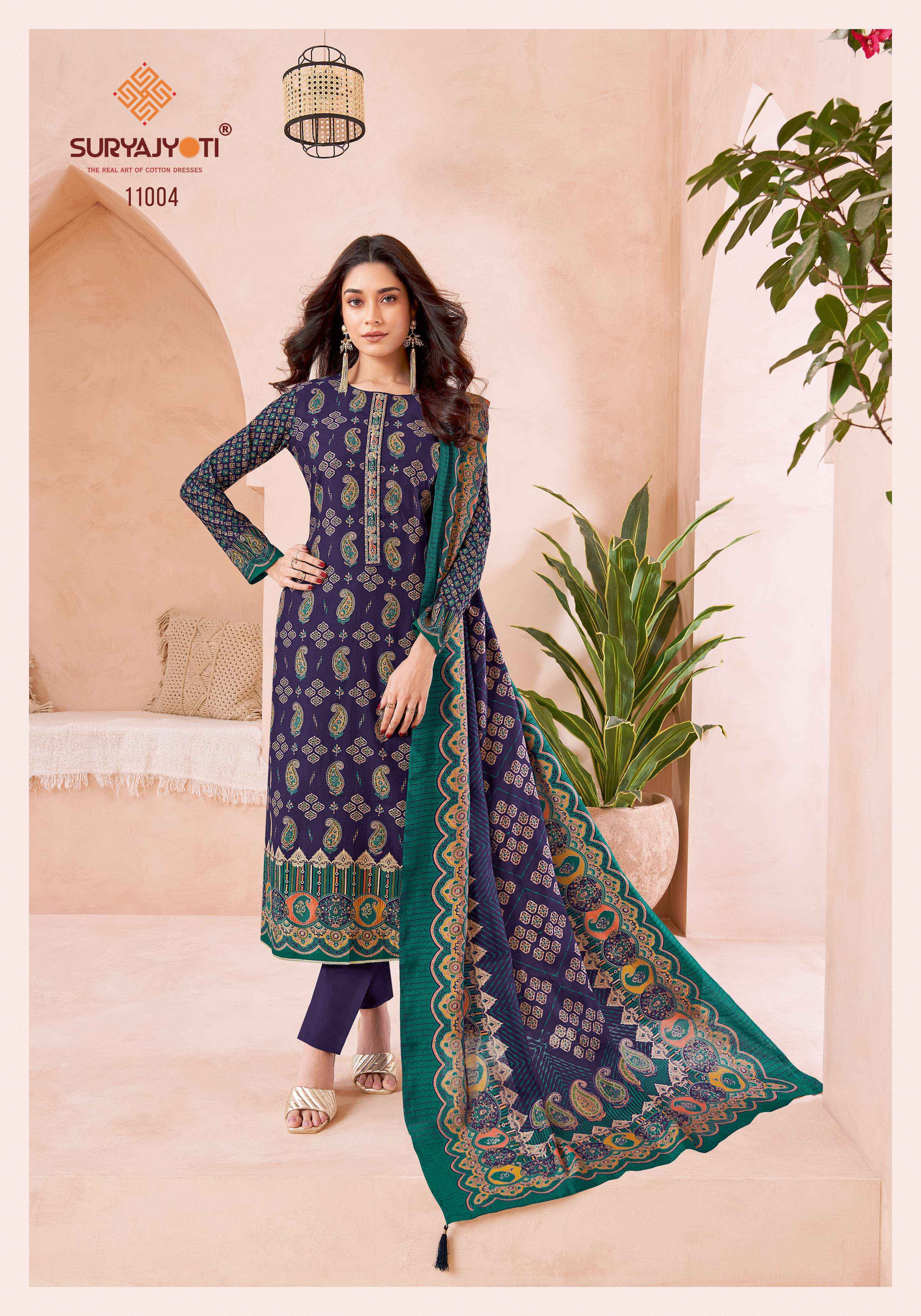 Suryajyoti Pushpa Vol 11 Modal Salwar Kameez Wholesale Price ( 8 Pcs Catalog )