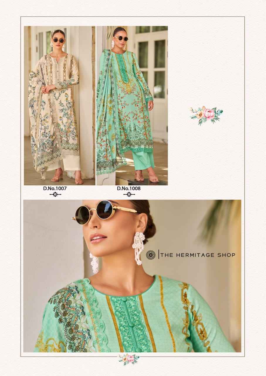 The Hermitage Shop Binsaeed Originals Jam Satin Salwar Kameez Wholesale Price ( 8 Pcs Catalog )